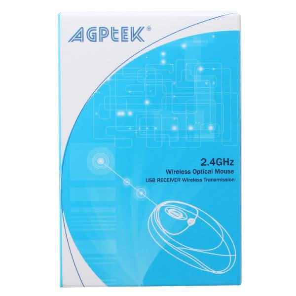 Souris optique sans fil 2,4 GHz avec récepteur USB et DPI réglable pour PC portable et ordinateur de bureau
