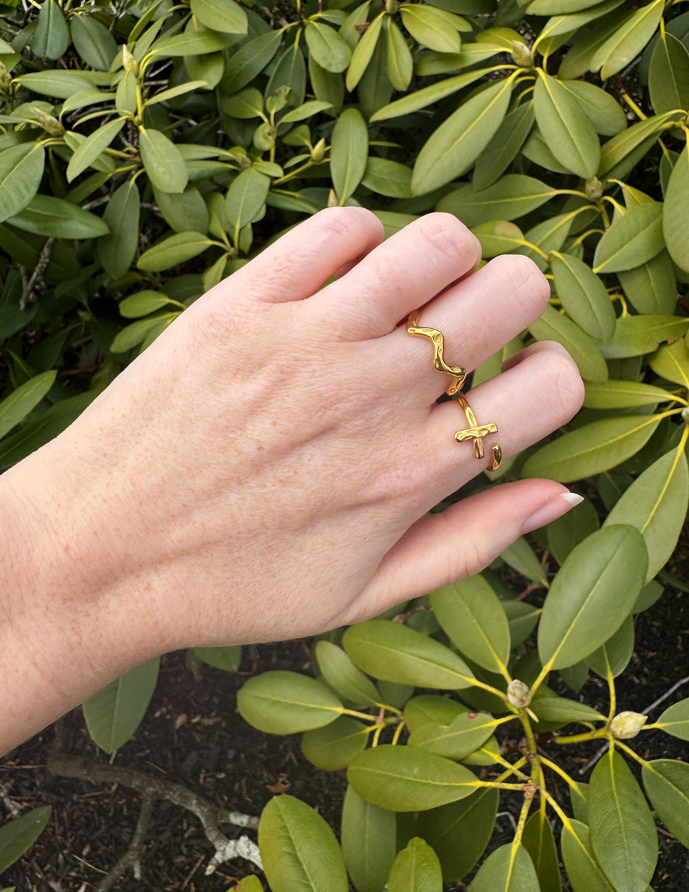 Bague Vague Texturée