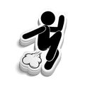 Fart Man - Autocollant de casque de chantier