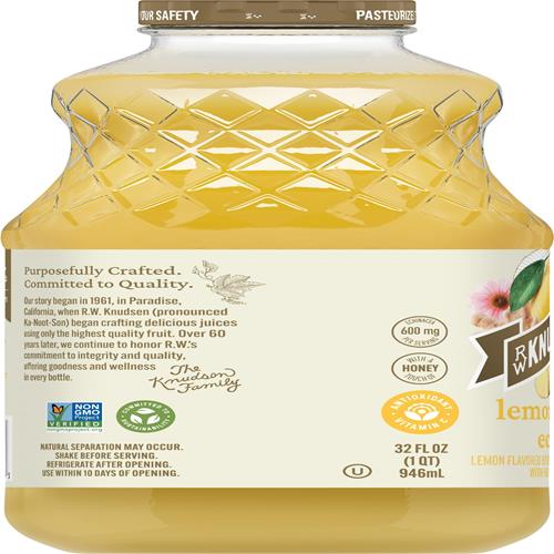 Mélange de jus citron-gingembre-échinacée Simply Nutritious de R.W. Knudsen, 946 ml