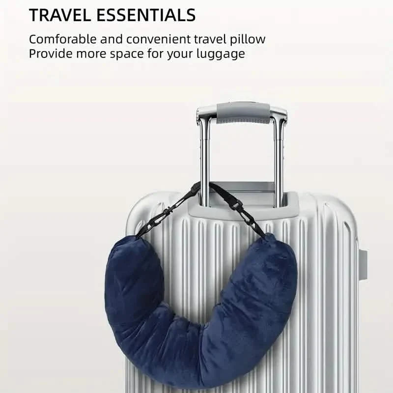 Oreiller de voyage et organiseur – Grand, polyester, fermeture éclair, lavable en machine