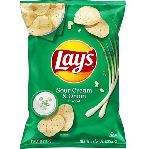 Lays Crème Sûre et Oignon, 7,75 oz