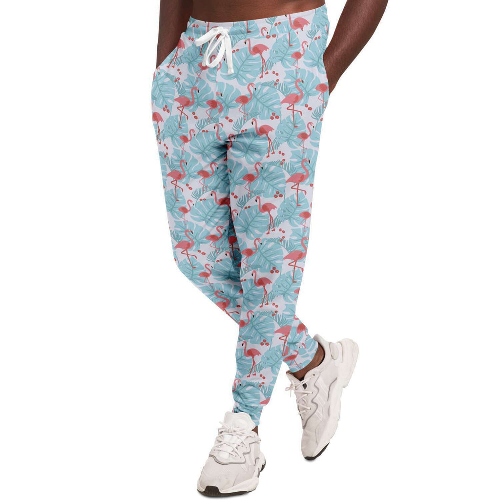 Joggers Flamant Bleu Fleuri