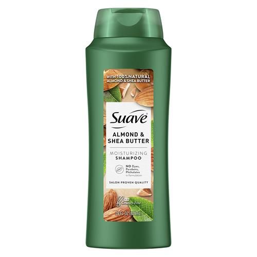 Shampooing Hydratant Professionnel Suave Cheveux Secs Amande et Beurre de Karité Sans Parabène ni Colorant 828 ml