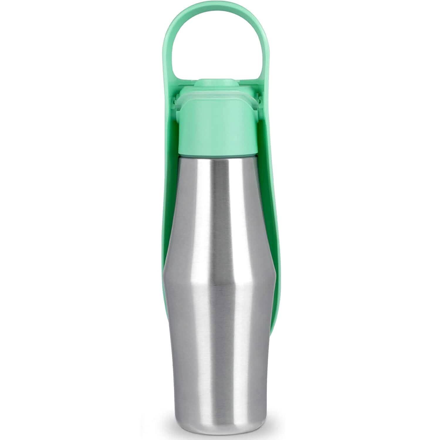 Distributeur d'eau portable en acier inoxydable pour chien, 750 ml, anti-fuite