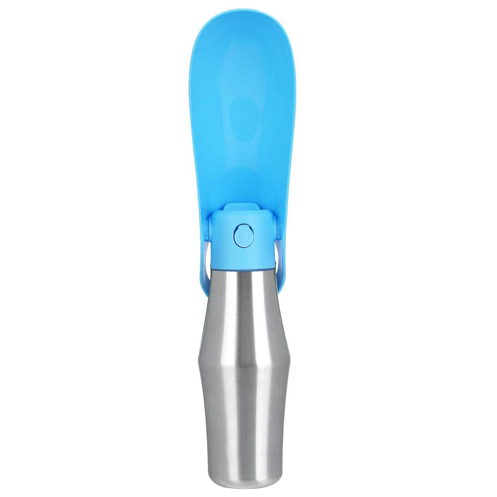 Distributeur d'eau portable en acier inoxydable pour chien, 750 ml, anti-fuite