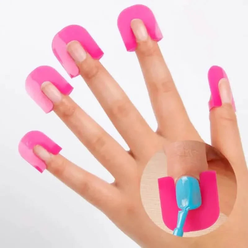 Protège-ongles en forme de U courbé, 26 pièces, 10 tailles