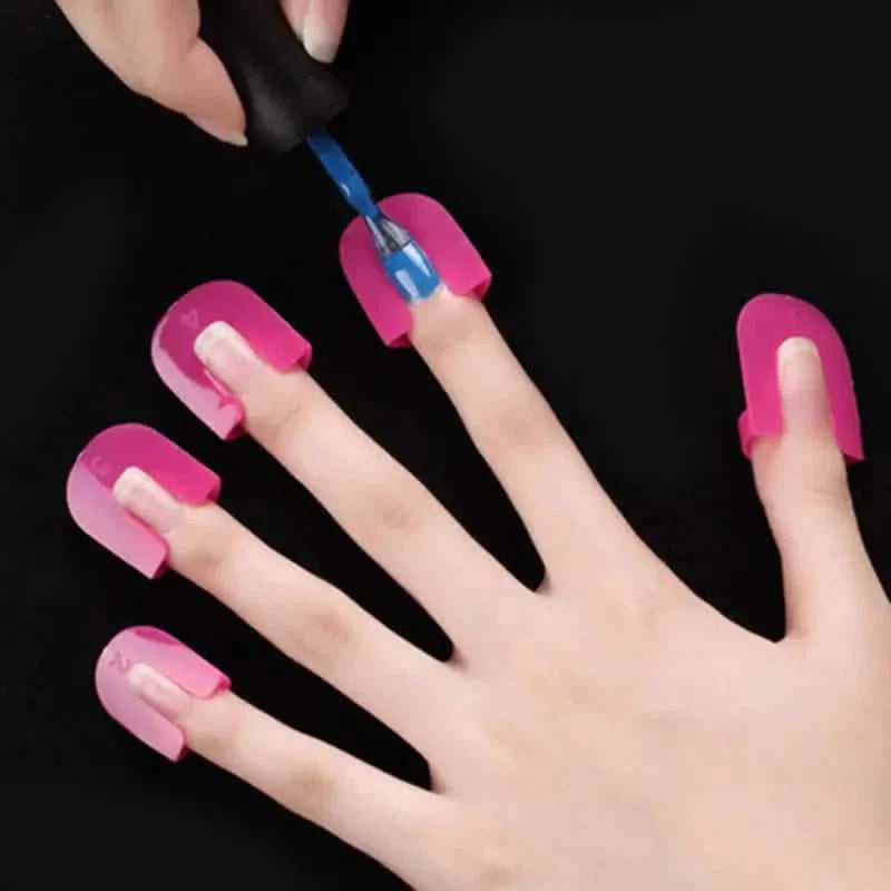 Protège-ongles en forme de U courbé, 26 pièces, 10 tailles
