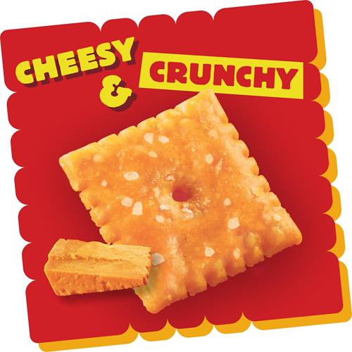 Biscuits au fromage Cheez-It, biscuits apéritifs cuits au four, collations pour le déjeuner, format familial, original, boîte de 708 g (1 boîte)