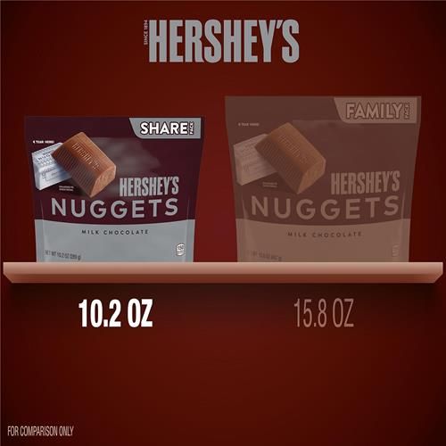 Hersheys Nuggets Chocolat au lait, sachet partage, 289 g