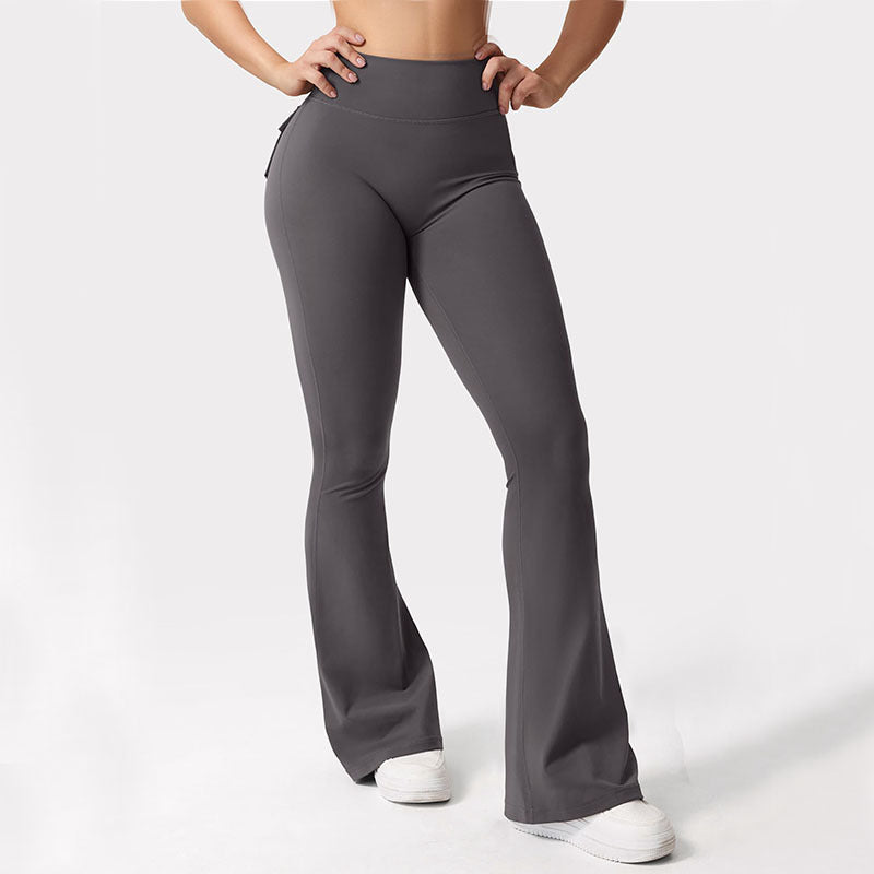 🖤 Legging d'entraînement taille haute avec poches cargo pour femme