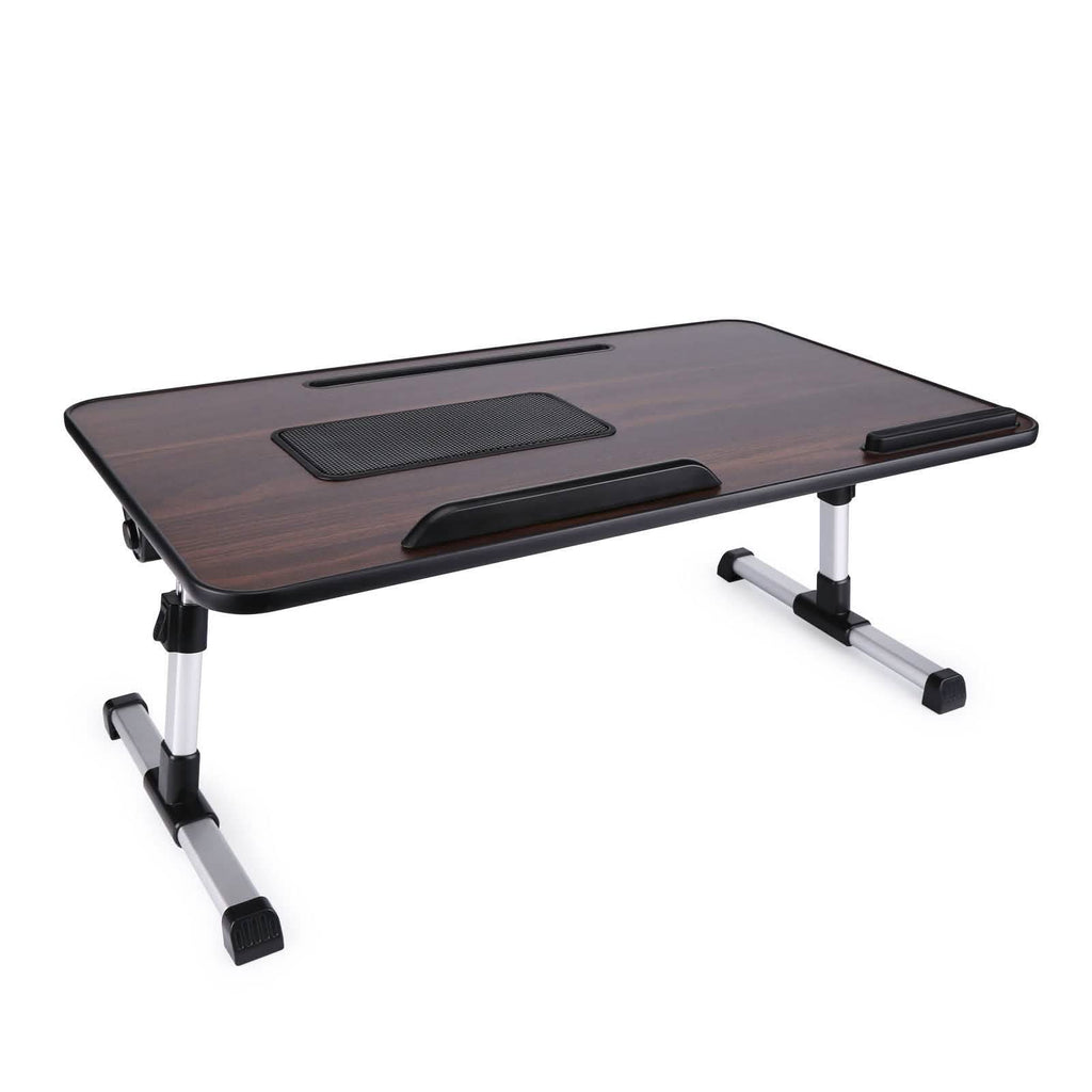 26.6 Support d'ordinateur portable pliable et réglable avec ventilateurs de refroidissement CPU et tapis de souris