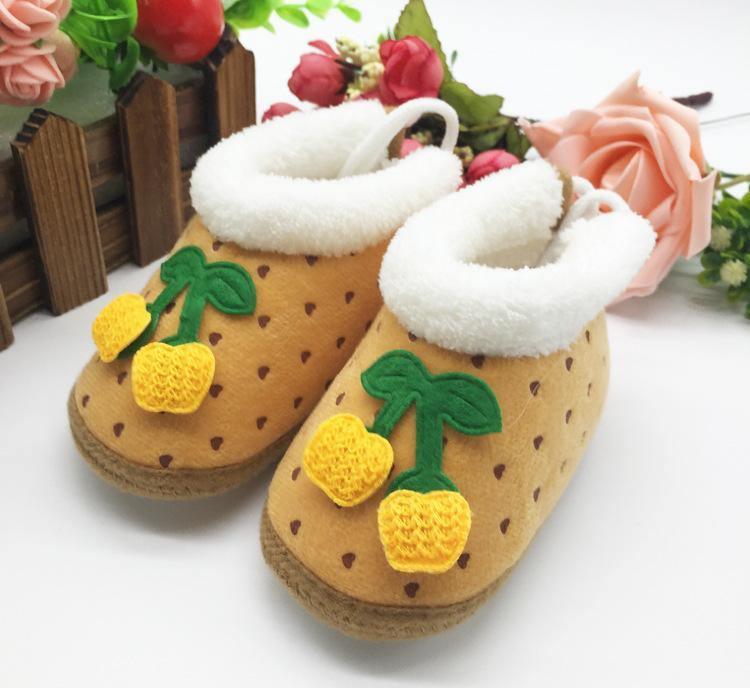 Chaussures Bébé Hiver Chaudes Unisexe 0-1 An Antidérapantes Semelle Souple pour Tout-Petits