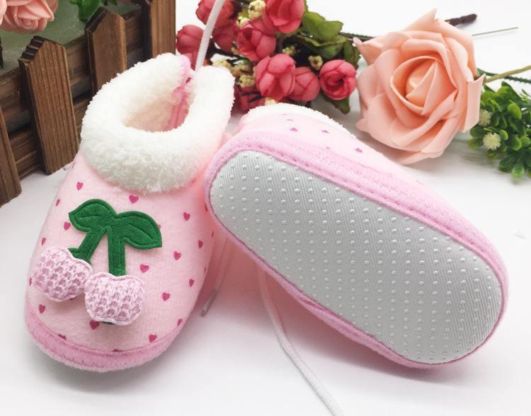 Chaussures Bébé Hiver Chaudes Unisexe 0-1 An Antidérapantes Semelle Souple pour Tout-Petits
