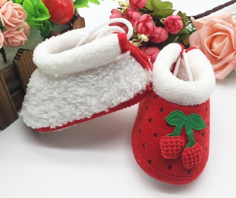 Chaussures Bébé Hiver Chaudes Unisexe 0-1 An Antidérapantes Semelle Souple pour Tout-Petits