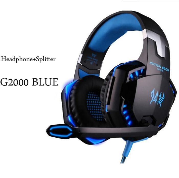 Nouveaux casques de jeu STEVEEX Modern G2000 G9000 grands écouteurs avec micro lumineux écouteurs stéréo basses profondes pour PC, ordinateur portable et jeux