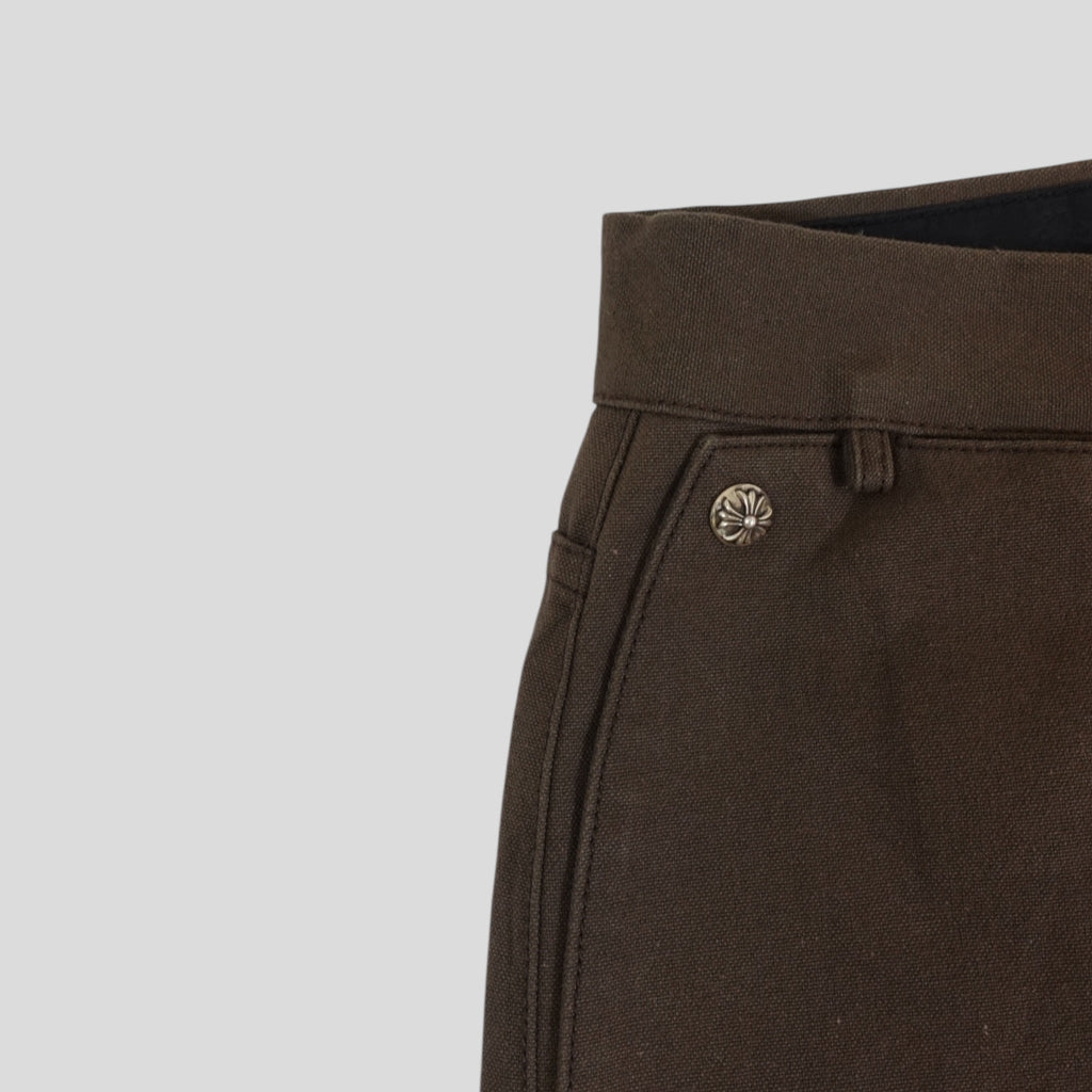 Chrome Hearts Double Knee Carpenter Pants in Brown