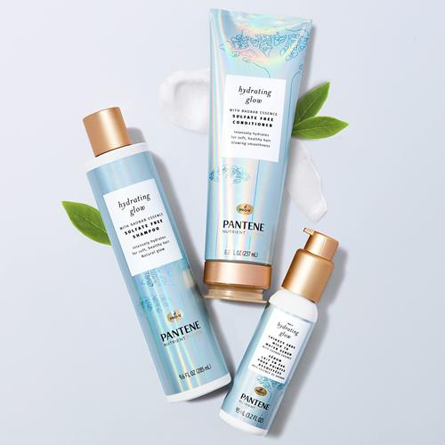 Revitalisant sans sulfates Pantene, hydrate les cheveux secs et abîmés, mélanges de nutriments à l'essence de baobab, sans danger pour les cheveux colorés, 236 ml