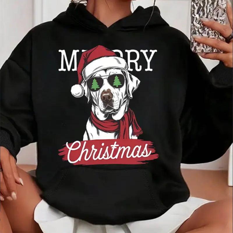 Haut à capuche de Noël pour chien pour femme