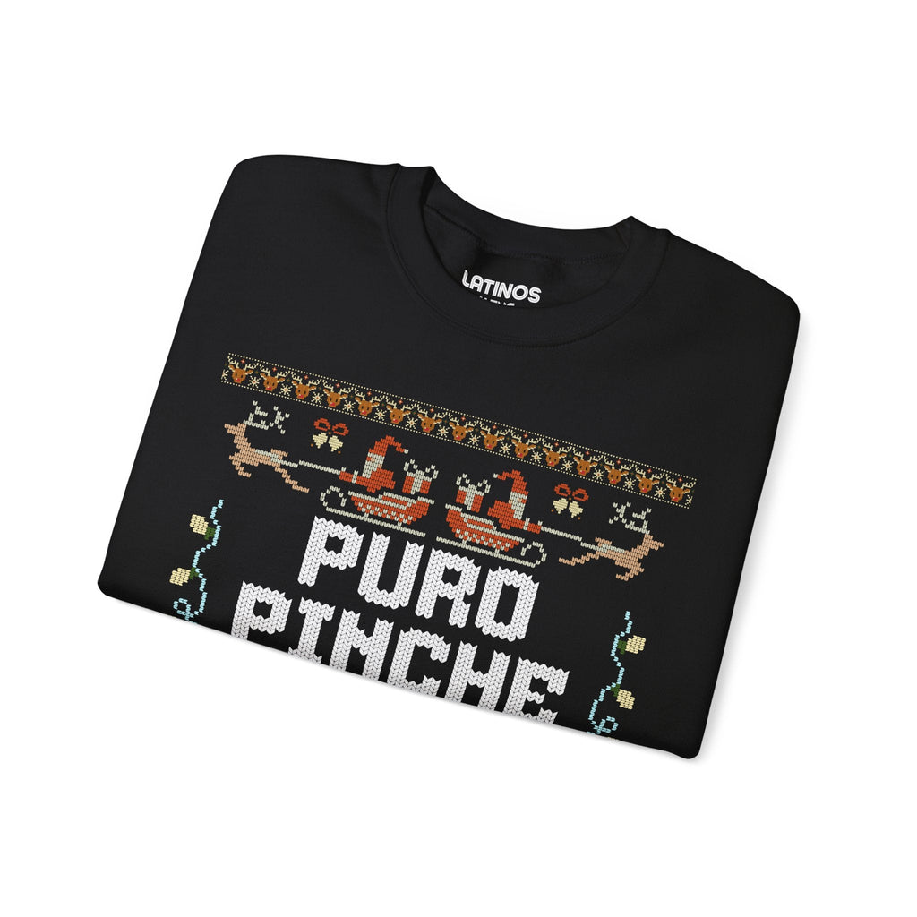 Pull de Noël Moche Latino Puro Pinche Pari Chingo | Bling Drôle | 3 Couleurs