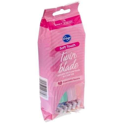 Rasoir double lame doux Kroger pour femmes, 10 unités