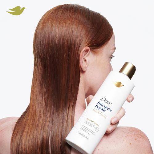 Après-shampooing Dove Intensive Repair Cheveux Abîmés Avec Technologie Bio-Protein Care Et Sérum Amino 355 ml