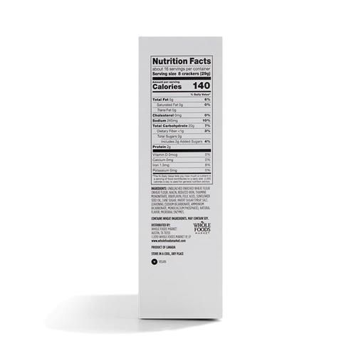 Biscuits salés croquants saveur beurre naturel Whole Foods Market, 453 g