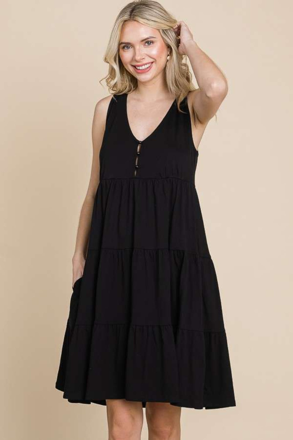 Robe Débardeur à Dos Nageur Étages pour Femme – Robe Débardeur Chic à Dos Nageur, Robe Débardeur Élégante à Étages, Robe à Dos Nageur Flatteuse, Robe à Étages Féminine, Robe Débardeur Confortable, Robe à Dos Nageur Fluide, Robe Débardeur Polyvalente