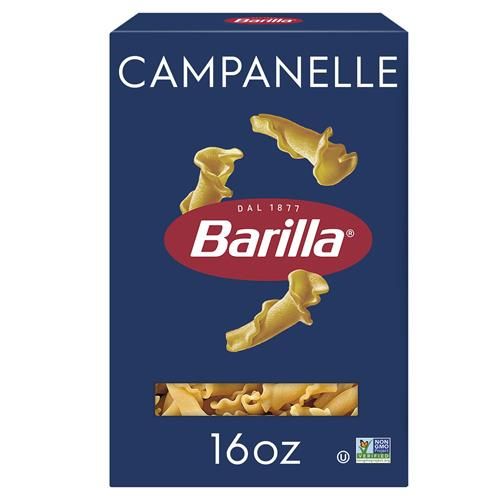 Pâtes Barilla Campanelle, boîte de 450 g – Pâtes sans OGM à base de semoule de blé dur – Pâtes certifiées casher