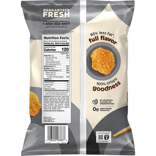 Croustilles de pommes de terre saveur barbecue, cuites au four Lays, 6,25 oz