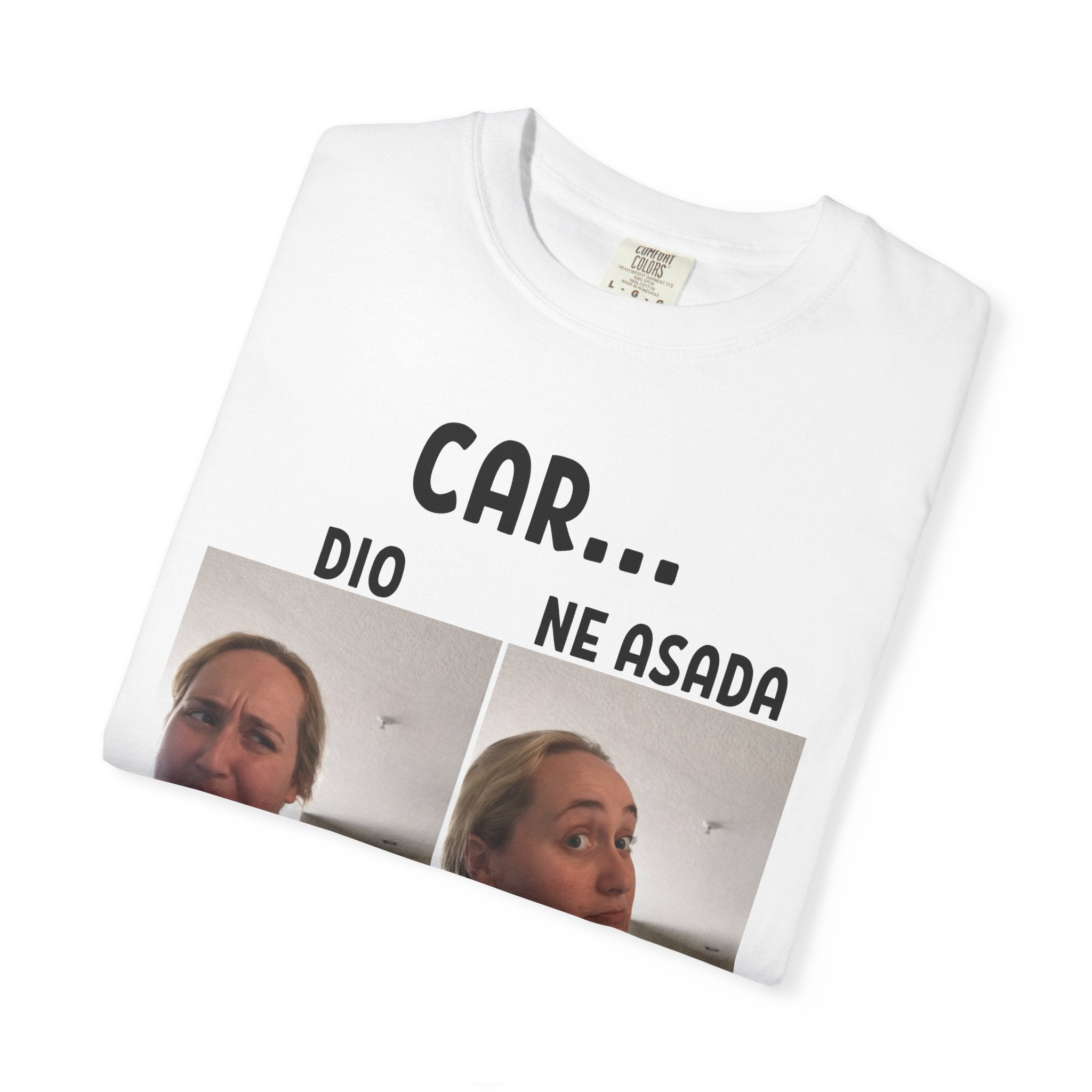 T-shirt Cardio vs Carne Asada | Mème à réaction contrastée en deux panneaux | T-shirts viraux latinos