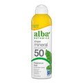 Alba Botanica Écran Solaire Minéral Transparent en Spray, FPS 50, Sans Parfum à Large Spectre, Résistant à l'Eau et Biodégradable, Flacon de 147 ml