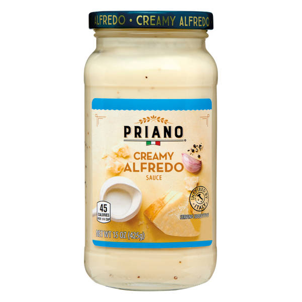 Sauce crémeuse Alfredo Priano, 425 g