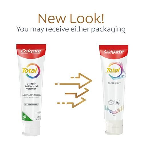 Colgate Total Clean Mint Toothpaste, Mint Toothpaste, 5.1 Oz Tube