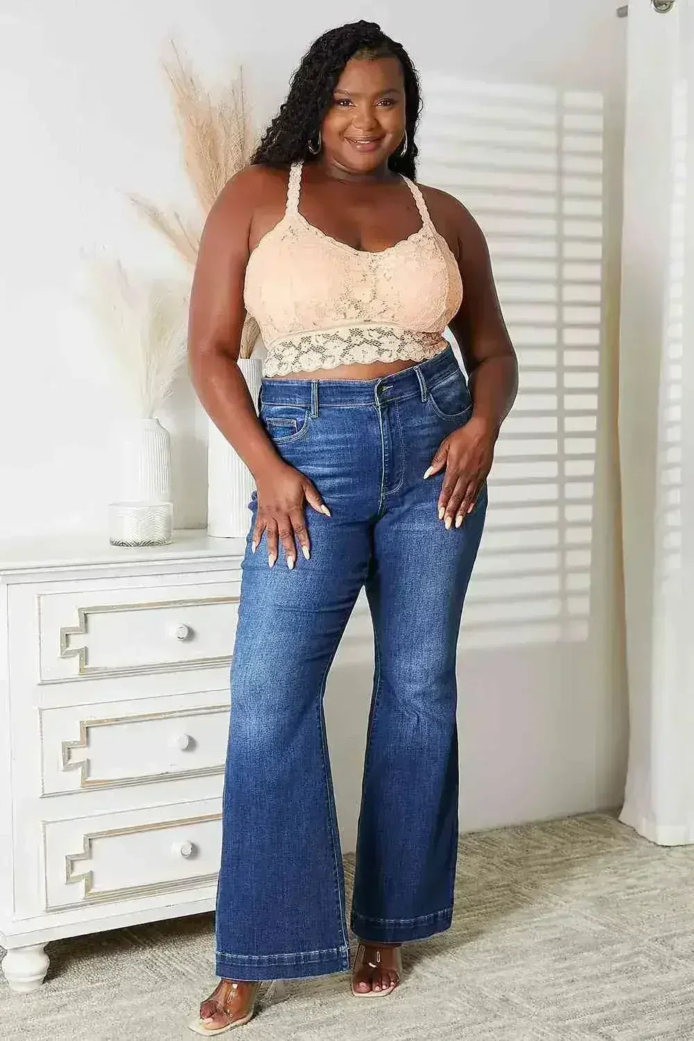 Juliette Crisscross Lace Bralette - Seductive Comfort | Femstylo