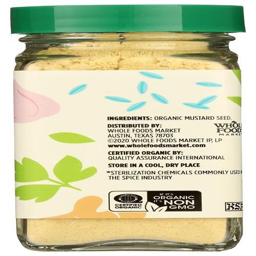 Whole Foods Market, Moutarde biologique moulue, 1,69 oz