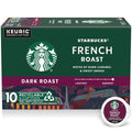 Dosettes de café Starbucks K-Cup, café torréfié foncé, torréfaction française, 100 % Arabica, 1 boîte (10 dosettes)