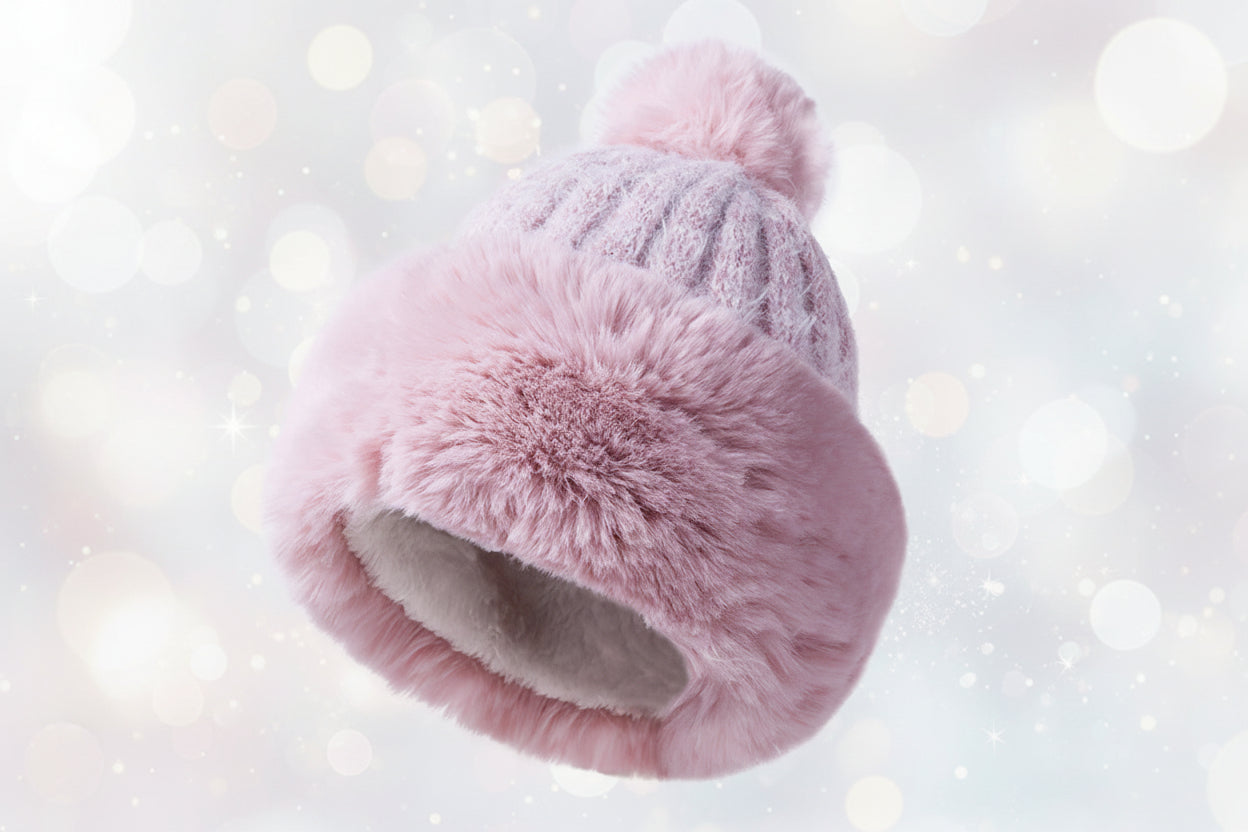 Chapeau mongol de princesse d'hiver pour femmes – Chapeau de mode chaud en fourrure moelleuse