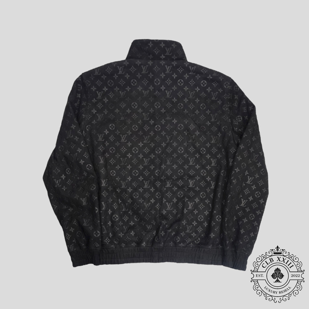 Veste de survêtement Louis Vuitton Monogram Gaufré noire
