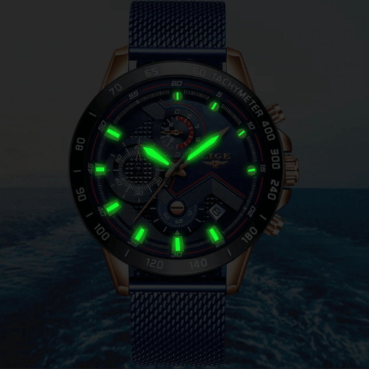 Montre Sport Étanche Homme Avec Bracelet En Acier Inoxydable Design Unique Cadeau Idéal Pour Votre Homme