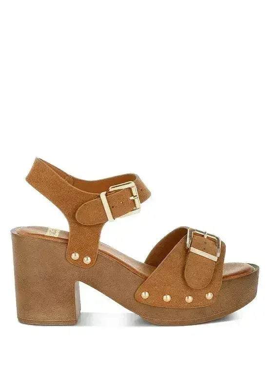 Sandales Sabots en Daim Véritable Lhasa