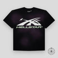 T-shirt Hellstar Sports à logo lumineux phosphorescent violet