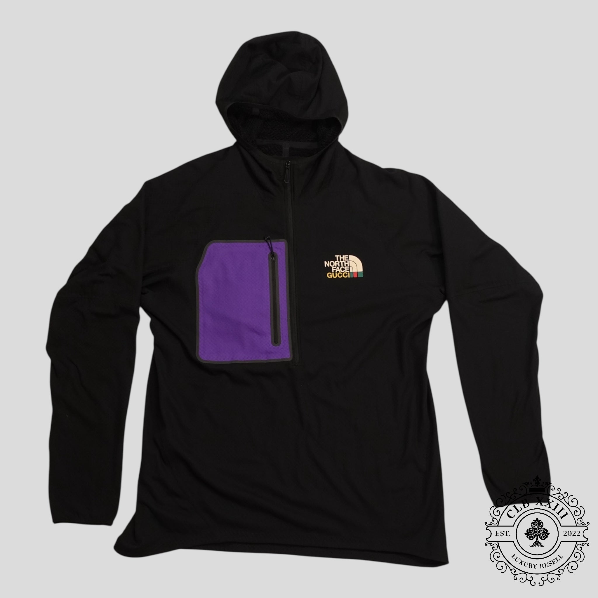 Polaire Gucci X The North Face Noire et Violette