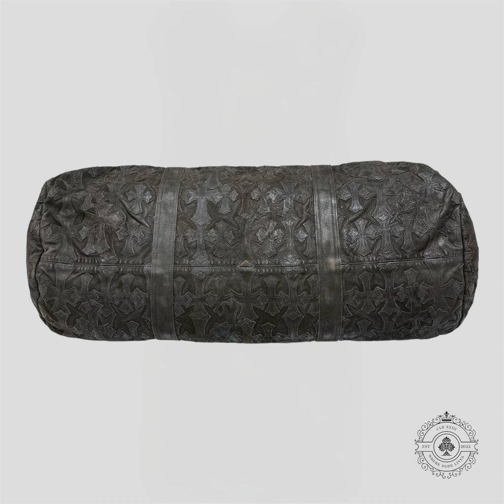 Sac polochon XXL Chrome Hearts à patchs croix