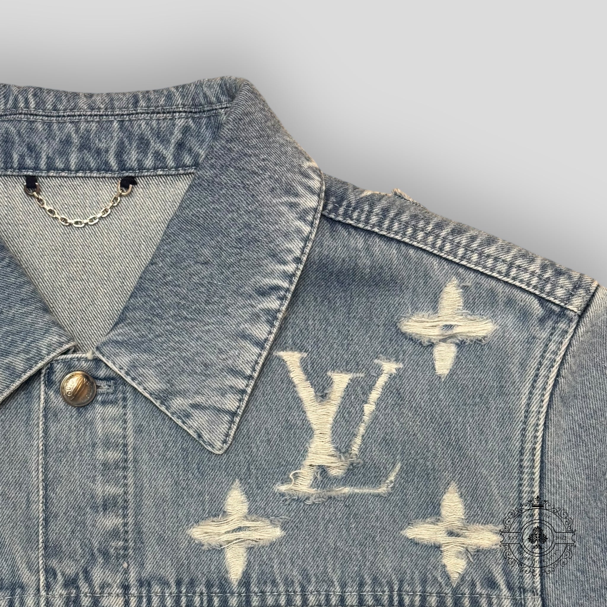 Blouson camionneur en jean Louis Vuitton