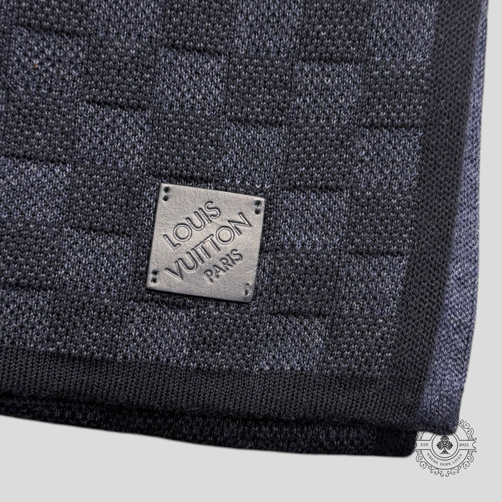 Écharpe Damier Louis Vuitton marine