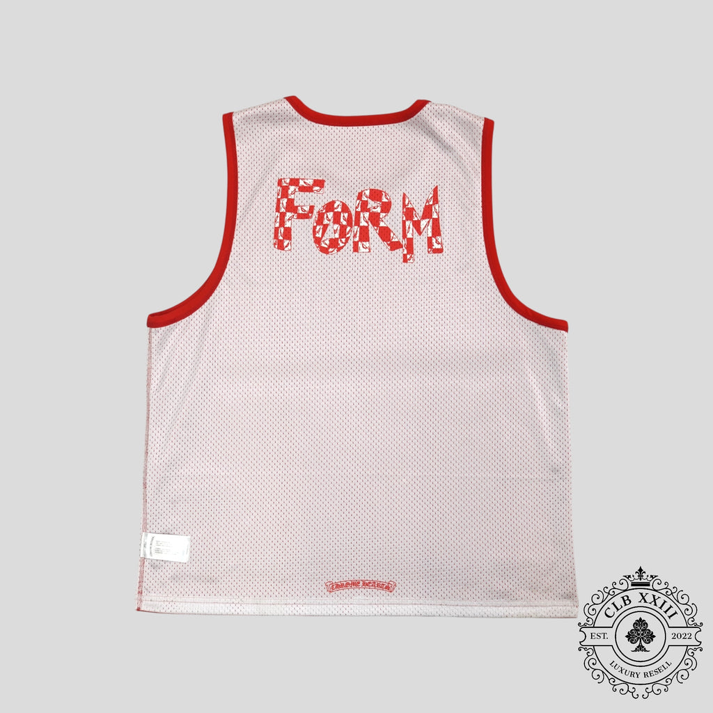 Maillot réversible en mesh Chrome Hearts Team 99 rouge