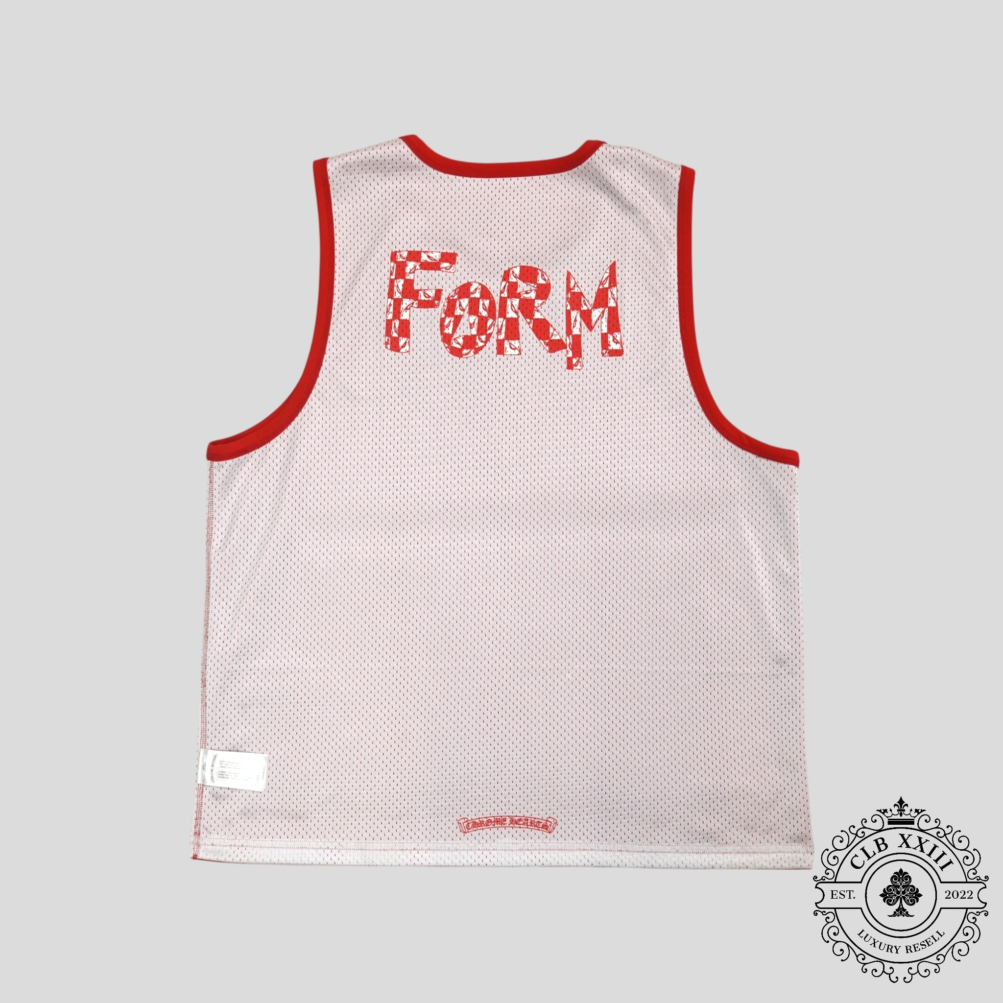 Maillot réversible en mesh Chrome Hearts Team 99 rouge