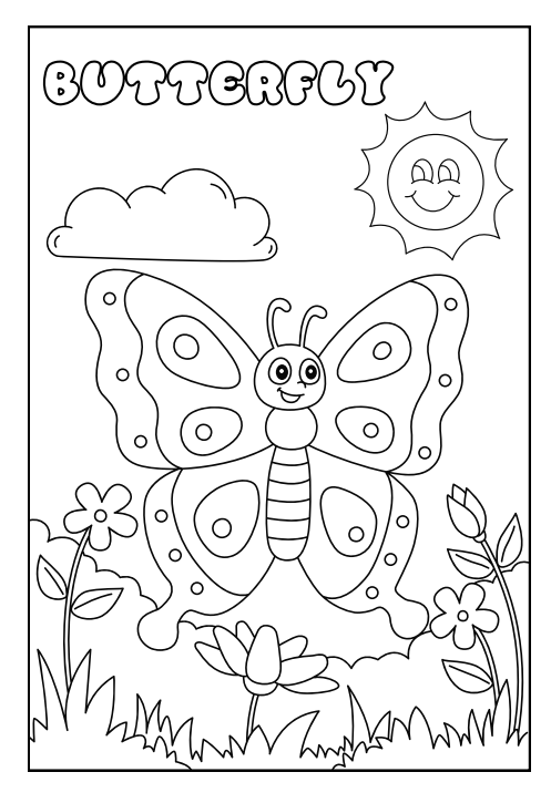 50 Easy Kids Coloring Pages – Printable Activity Pack
