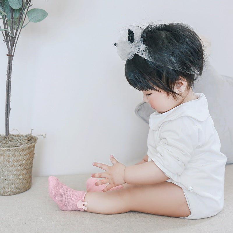 3 paires de chaussettes en coton élastique à motif de bonbons pour bébés garçons et filles